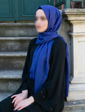 حجاب قطن ازرق | حجاب تركي ناعم | ملابس مسلمة | ملابس المسلمات | مسلمة الحجاب | شال اسلامي | أزياء الحجاب