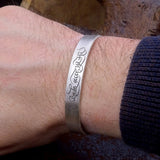 Personalized Sterling Silver Bracelet Cuff, Islamic Art, Men Bracelet, Ideal gift, Custom Bracelet, Bangle Cuff, Gifts for Her, Gift for Men