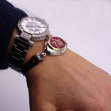 Personalized Sterling Silver Bracelet, Leather Bracelet, Islamic Gift, Bracelet for Men, Calligraphy, Ideal gift, Gift For Him, Gift for Her