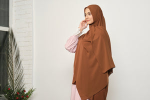 Turkse koffie Dubai zijden sjaal hijab | Zachte Turkse stijl hijab | Moslimkleding | Kleding voor moslimvrouwen | Muslimah Hijab | Sjaal | Hijab Fashion