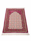 Pink Andalus Flowers Prayer Mat, Prayer Mat with Tasbeeh, Prayer Rug, Muslim Janamaz, Sajjada, Turkish Rug, Islamic Gift YSLM76