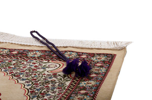 Anatolian Gardens Prayer Mat, Prayer Mat with Tasbeeh, Prayer Rug, Muslim Janamaz, Bohemian Rug, Turkish Rug, Islamic Gift YSLM81