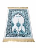 Turquoise Palace Prayer Mat, Prayer Mat with Tasbeeh, Prayer Rug, Bohemian Rug, Turkish Rug, Islamic Gift YSLM76