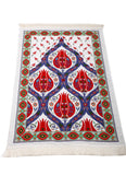 Tulips Family Prayer Mat Set, Mother and Daughter Prayer Rug, Father and Son Janamaz,  Musallah, Sajjada, Prayer Rug, Salat