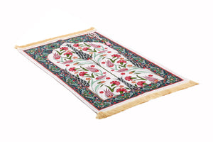 NEW Ottoman Tiles Prayer Mat, Prayer Mat with Tasbeeh, Prayer Rug, Bohemian Rug, Turkish Rug, Islamic Gift YSLM73