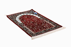 Al Masjid an Nabawi Sejadah, Rawdah Inspired Lux Prayer Mat,  Prophet's Mosque Prayer Rug, Alrawda Janamaz, Rawda, Unique Islamic Gift