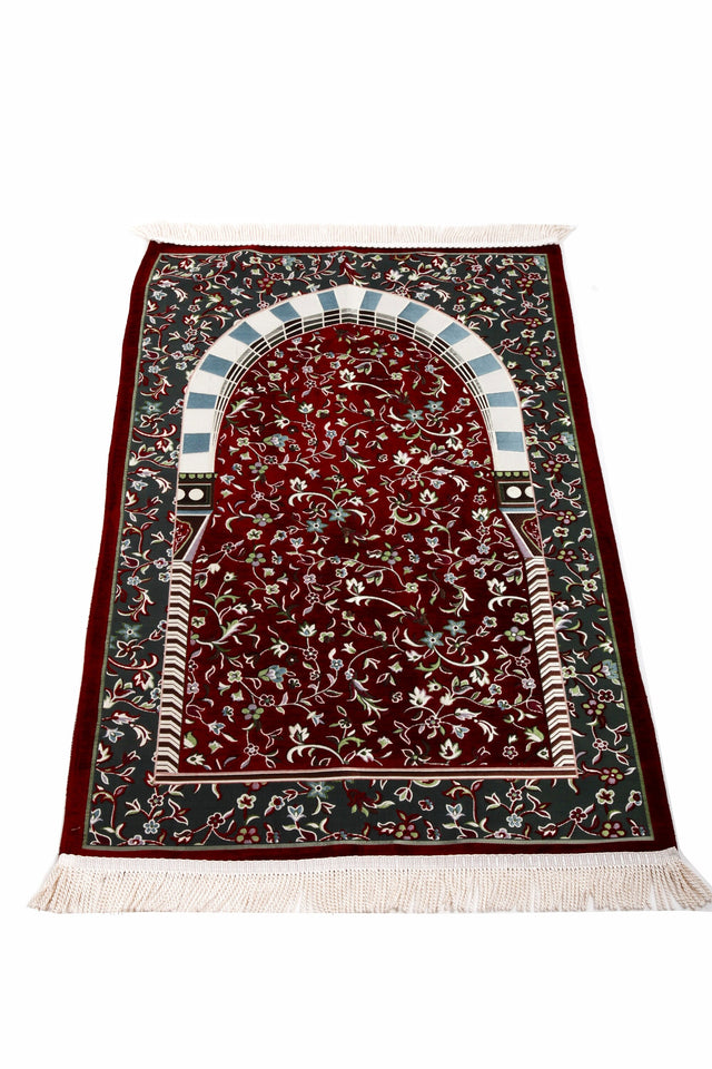 Al Masjid an Nabawi Sejadah, Rawdah Inspired Lux Prayer Mat,  Prophet's Mosque Prayer Rug, Alrawda Janamaz, Rawda, Unique Islamic Gift