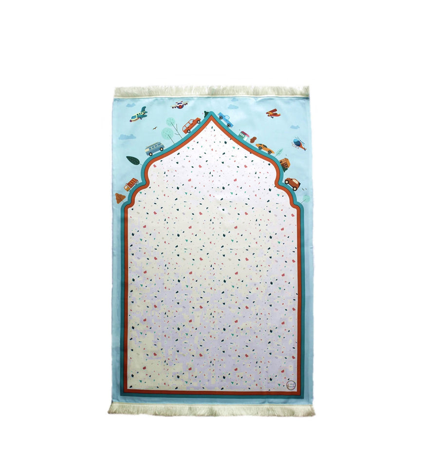 Personalized Prayer Mat for Kids, Toy Land Islamic Praying Rug for Children, Educational Prayer Mat, Janamaz Muslim Child, First Prayer Rug