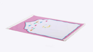 Personalized Prayer Mat for Kids, Pink Moon Islamic Praying Rug for Children, Educational Prayer Mat, Janamaz Muslim Child, First Prayer Mat