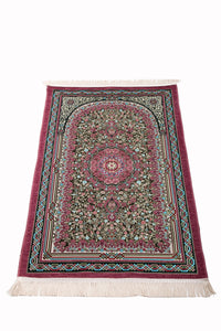 Pink Flower Bouquet Prayer Mat, Prayer Mat with Tasbeeh, Prayer Rug, Mat Namaz Salat, Sajadah Cantik , Islamic Gifts YSLM65