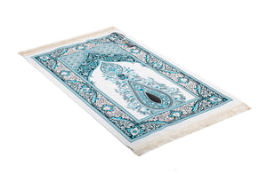 Ottoman Flowers Prayer Mat, Prayer Mat with Tasbeeh, Prayer Rug, Bohemian Rug, Turkish Rug, Islamic Gift
