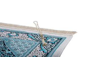 Ottoman Flowers Prayer Mat, Prayer Mat with Tasbeeh, Prayer Rug, Bohemian Rug, Turkish Rug, Islamic Gift