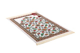 Symmetrical Flowers Prayer Mat, Prayer Mat with Tasbeeh, Prayer Rug, Muslim Janamaz, Sajjada, Turkish Rug, Islamic Gift YSLM49