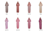 Svijetloružičasta jednodijelna ženska molitvena haljina | Abaya | Burqa | Muslimanska molitvena haljina | Islamska haljina | Khimar Niqab | Muslimanski poklon | Plus Size
