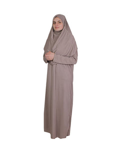 Mink One Piece Women's Prayer Dress | Abaya | Burqa | Muslim Prayer Dress | Islamic Dress | Khimar Niqab | Jalabiya | Muslim Gifts | Janamaz