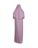 Light Pink One Piece Women's Prayer Dress | Abaya | Burqa | Muslim Prayer Dress | Islamic Dress | Khimar Niqab | Muslim Gift | Plus Size