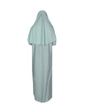 Eau de Nil One Piece Women's Prayer Dress | Abaya | Burqa | Muslim Prayer Dress | Khimar | Muslim Gift | Gifts for Her | Maternity Dress