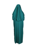 Petrol Green One Piece Women's Prayer Dress | Abaya | Burqa | Muslim Prayer Dress | Khimar Niqab Jilbab | Muslim Gift | Gifts for Her |