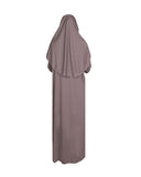 Milky Brown One Piece Women's Prayer Dress | Womens Abaya | Burqa | Muslim Prayer Dress | Khimar | Muslim Gift | Gifts for Her | Niqab
