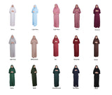 Tan Zippered One Piece Women's Prayer Dress | Women Abaya | Burqa | Muslim Prayer Dress | Khimar Niqab | Islamic Gift | Jalabiya | Jilbab
