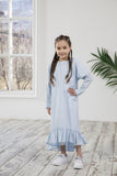 Light Girl Dress Kids Abaya | Muslim Kids | Kid Khimar | Kid Jilbab | Kid Jalabiya | Islamic Kid Dress | Dress for Girls | Prayer Dress