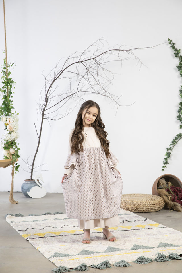 Sultan Girl Dress Kids Abaya | Muslim Kids | Kid Khimar | Kid Jilbab | Kid Jalabiya | Islamic Kid Dress | Dress for Girls | Prayer Dress - islamicbazaar