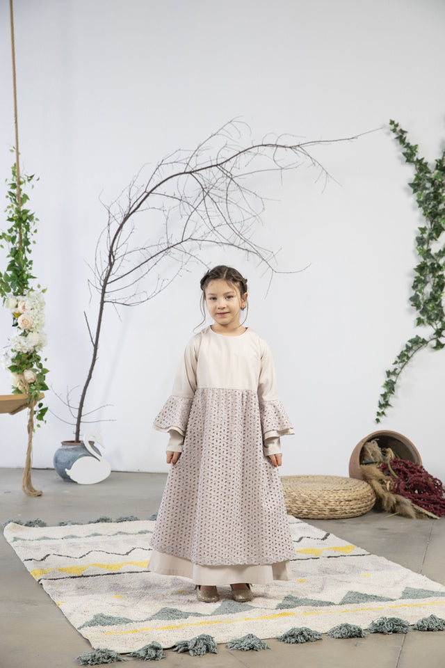 Sultan Girl Dress Kids Abaya | Muslim Kids | Kid Khimar | Kid Jilbab | Kid Jalabiya | Islamic Kid Dress | Dress for Girls | Prayer Dress - islamicbazaar