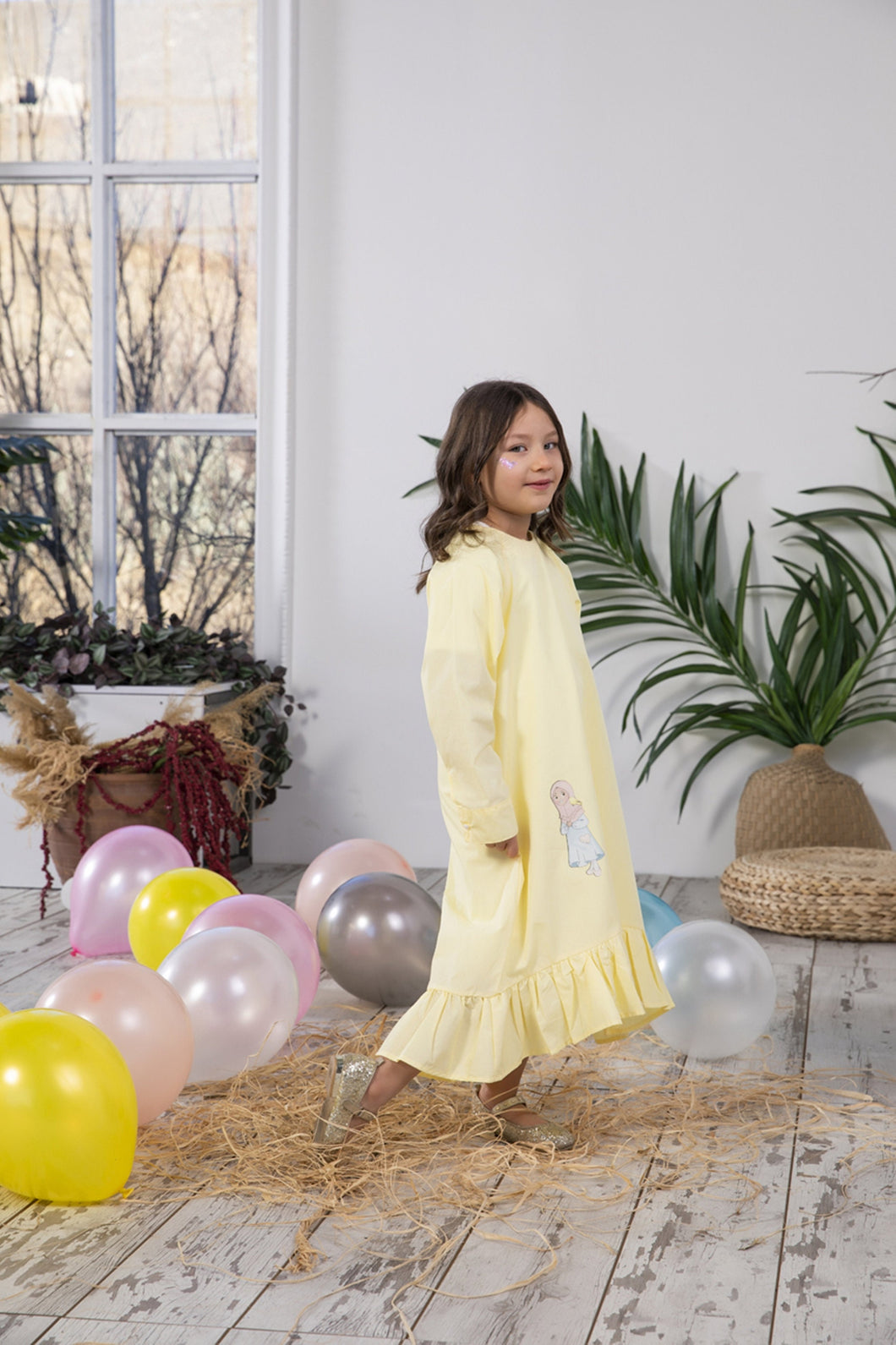 Light Girl Dress Kids Abaya | Muslim Kids | Kid Khimar | Kid Jilbab | Kid Jalabiya | Islamic Kid Dress | Kids Prayer Dress | Burqa |