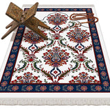 Clove Soft Padded Prayer Rug | Cotton Layer Janamaz | Anti Slip Backing Bamboo Cotton Prayer Mat | Islamic Gifts