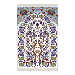 Daisy Of Egypt Soft Padded Prayer Rug | Cotton Layer Janamaz | Anti Slip Backing Bamboo Cotton Prayer Mat | Islamic Gifts