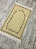 Stylish Golden  Sejadah, Rawdah Inspired Lux Prayer Mat,  Prophet's Mosque Prayer Rug, Alrawda Janamaz, Rawda, Unique Islamic Gift