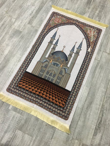 The Great Mosque Sejadah, Rawdah Inspired Lux Prayer Mat,  Prophet's Mosque Prayer Rug, Alrawda Janamaz, Rawda, Unique Islamic Gift