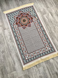 Bohemian Sejadah, Rawdah Inspired Lux Prayer Mat,  Prophet's Mosque Prayer Rug, Alrawda Janamaz, Rawda, Unique Islamic Gift