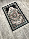 Emerald Dream Sejadah, Rawdah Inspired Lux Prayer Mat,  Prophet's Mosque Prayer Rug, Alrawda Janamaz, Rawda, Unique Islamic Gift