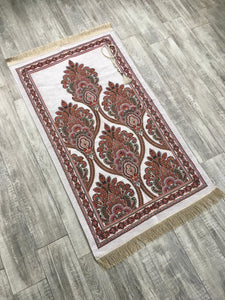 Artichoke's Heart Sejadah, Rawdah Inspired Lux Prayer Mat,  Prophet's Mosque Prayer Rug, Alrawda Janamaz, Rawda, Unique Islamic Gift