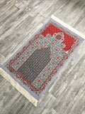 Shaika Sejadah, Rawdah Inspired Lux Prayer Mat,  Prophet's Mosque Prayer Rug, Alrawda Janamaz, Rawda, Unique Islamic Gift