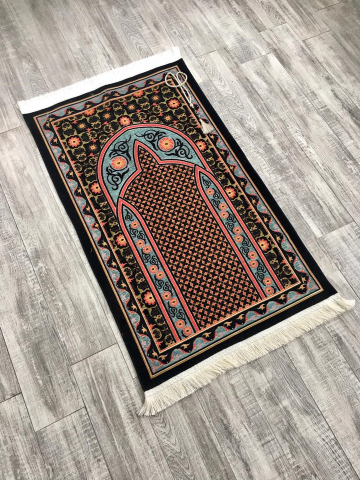 Itidal Sejadah, Rawdah Inspired Lux Prayer Mat,  Prophet's Mosque Prayer Rug, Alrawda Janamaz, Rawda, Unique Islamic Gift