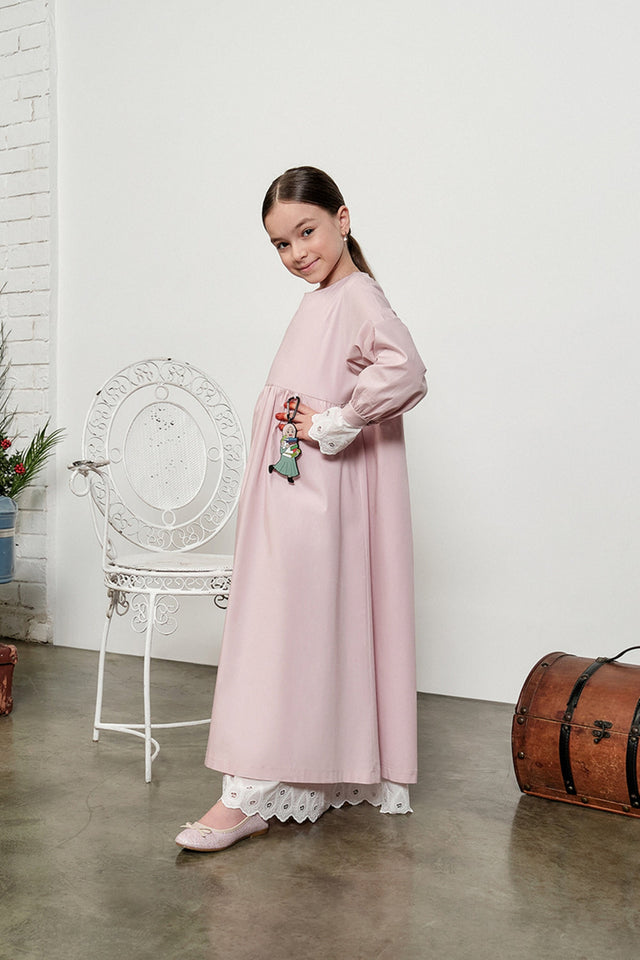 Gulru Girl Dress Kids Abaya | Muslim Kids | Kid Khimar | Jilbab | Kid Jalabiya | Islamic Kid Dress | Dress for Girls | Girls Prayer Dress