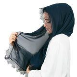 Needle Lace Scarf Hijab | Malambot na Turkish Style Hijab | Muslimah Wear | Mga Damit ng Babae na Muslim | Muslimah Hijab | Islamic Shawl | Fashion ng Hijab