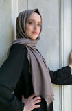 Écharpe en vison argenté Hijab | Hijab doux de style turc | Muslimah Wear | Vêtements pour femmes musulmanes | Muslimah Hijab | Châle islamique | Mode Hijab