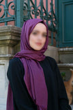 Hixhab i Pambukut me Purple | Hixhab i stilit të butë turk | Veshja Muslimah | Veshje për Gratë Myslimane | Muslimah Hixhab | Shami Islam | Moda Hixhab