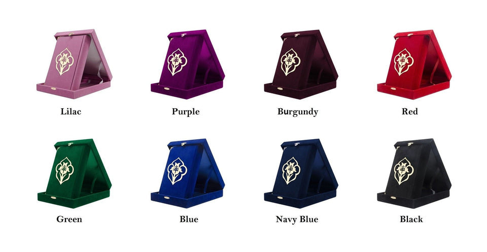 Small Sizes Velvet Quran with Box | Lux Velvet Boxed Quran | Moshaf | Koran | Islamic Book | Quran Favors | Islamic Gifts | Muslim Gift