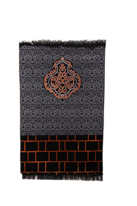 Detailed Kaaba Curtain Inspired Sejadah, Prayer Mat, Prayer Rug, Muslim Gifts for Women, Personalized Gift, Eid Gifts, Islamic Home Decor