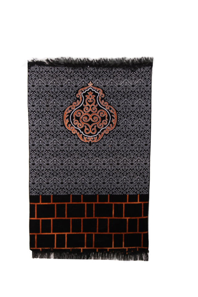 Detailed Kaaba Curtain Inspired Sejadah, Prayer Mat, Prayer Rug, Muslim Gifts for Women, Personalized Gift, Eid Gifts, Islamic Home Decor