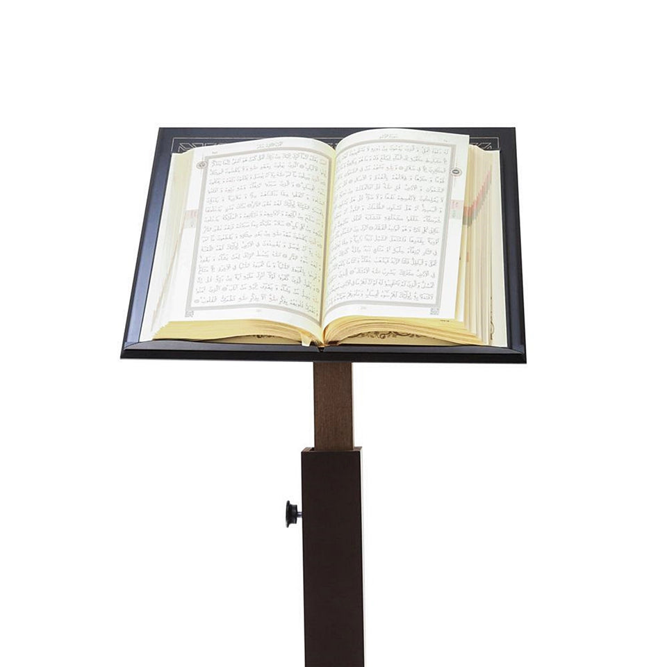 Black Adjustable Functional Rahle with Leg | Book Reading Stand | Bookstand| Wooden Tawla | Rihal  |Wooden Quran Lectern | Wooden Lectern