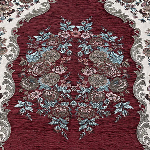 Burgundy Lux Roses  Islamic Prayer Rug, Portable Sejadah, Travel Prayer Rug, Salat, Musallah, Sejadah, Janamaz