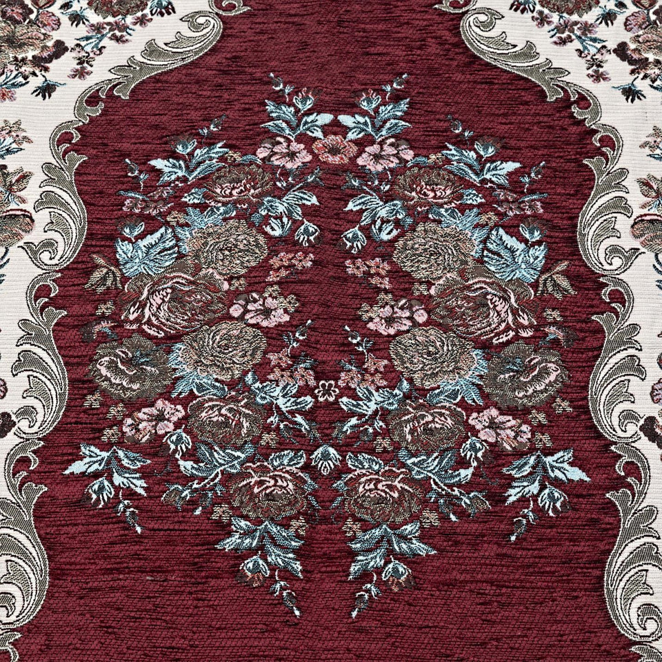 Burgundy Lux Roses  Islamic Prayer Rug, Portable Sejadah, Travel Prayer Rug, Salat, Musallah, Sejadah, Janamaz