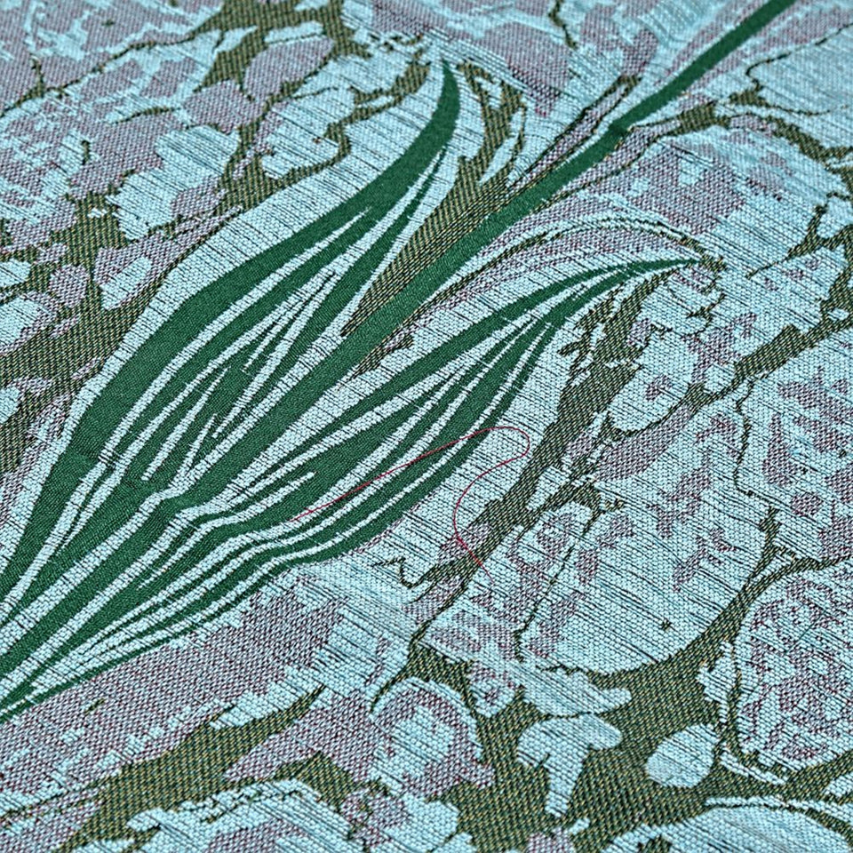 Turquoise Taffeta Islamic Prayer Rug, Tulip Motiff Janamaz Musallah Sesallah Sejadah Carpet Muslim Seccade Islam Sajadah