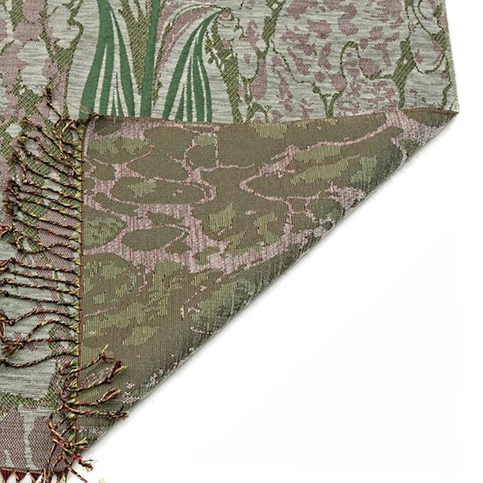Brown Taffeta Islamic Prayer Rug, Tulip Motiff Janamaz Musallah Sesallah Sejadah Carpet Muslim Seccade Islam Sajadah