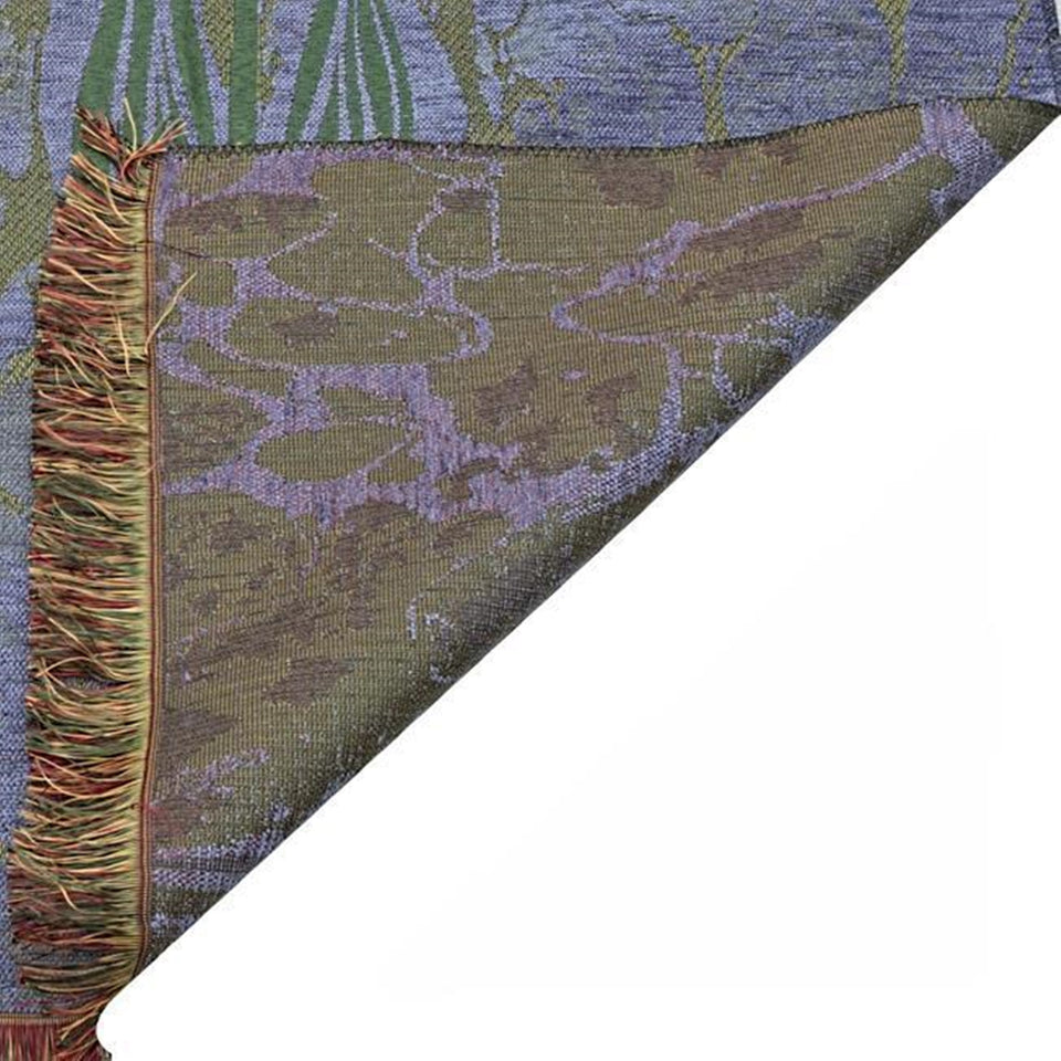 Blue Taffeta Islamic Prayer Rug, Tulip Motiff Janamaz Musallah Sesallah Sejadah Carpet Muslim Seccade Islam Sajadah